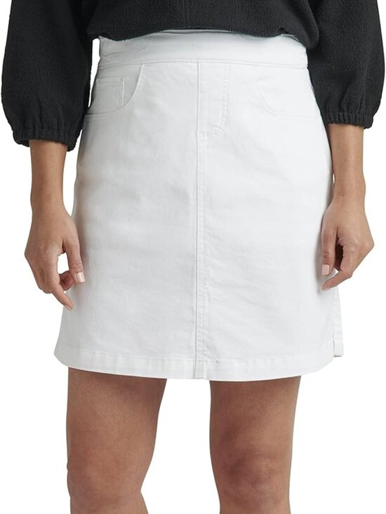 Jag Jeans Pants - JAG JEANS On The Go Mid-Rise Skort White - Sz 8 - NEW